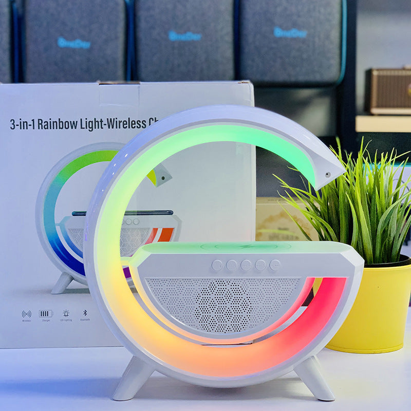 G-shaped Led Wireless Charger Speaker