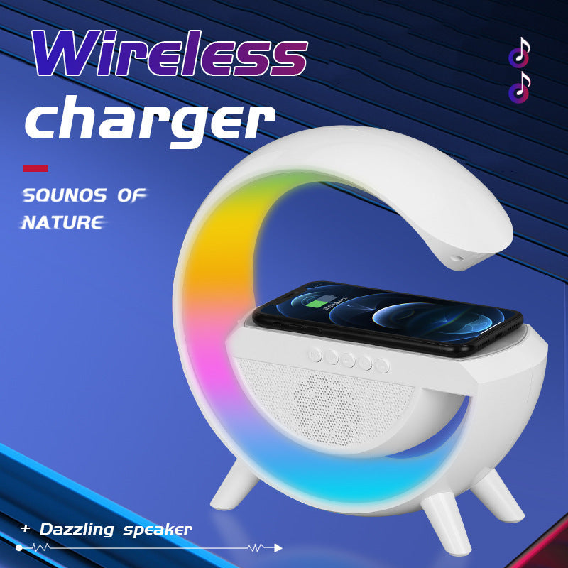 G-shaped Led Wireless Charger Speaker